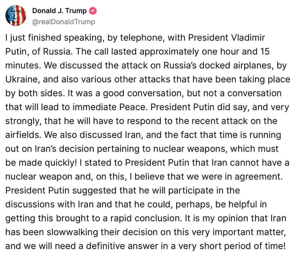 Neues von Putinversteher Trump